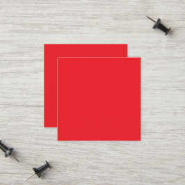 Tarjeta De Presentación Fondo Sólido Rojo