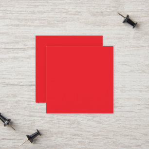 Tarjeta De Presentación Fondo Sólido Rojo 