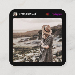 Tarjeta De Presentación Foto de medios sociales en Instagram mínima modern