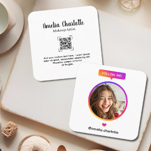 Tarjeta De Presentación Foto de Perfil Moderna Redes Sociales Networking
