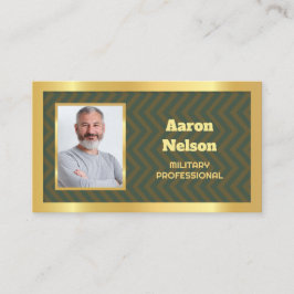 Tarjeta De Presentación Foto militar retirada