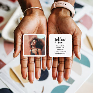 Tarjeta De Presentación Fotografía mínima de la foto del fotógrafo de