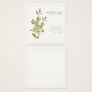 Tarjeta de presentación FRESCO THYME 2.5 Square