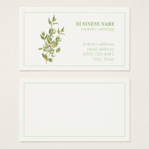 Tarjeta de presentación FRESCO THYME 3.5x2