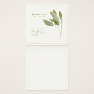 Tarjeta de presentación FRESH SAGE 2.5 Square