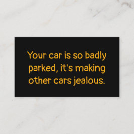 Tarjeta De Presentación Funny Bad Parking
