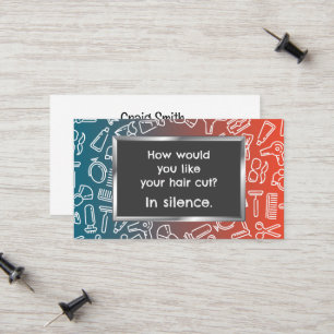 Tarjeta De Presentación Funny Barber