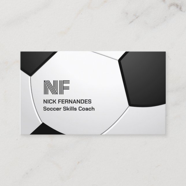 Tarjeta de presentación Futball de fútbol (Anverso)