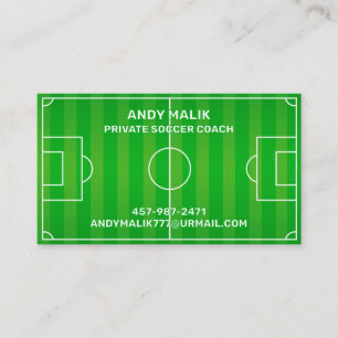 Tarjeta de presentación Futball de fútbol