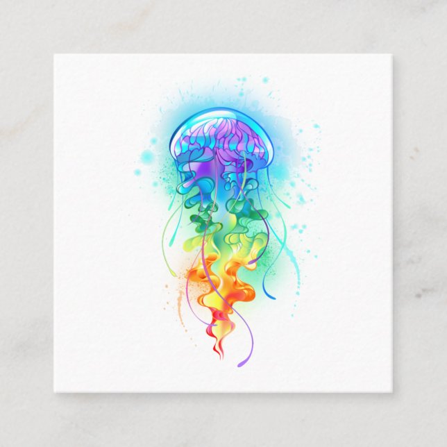 Tarjeta De Presentación Gallito arcoiris (Anverso)