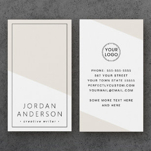 Tarjeta de presentación geométrica moderna de colo