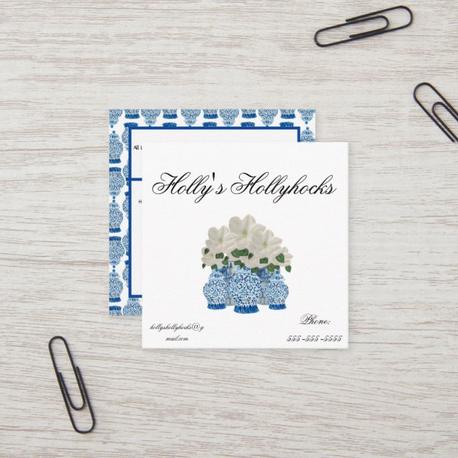 Tarjeta de presentación Ginger Jar de 3,5" x 2,0"  (Anverso/Reverso In Situ)