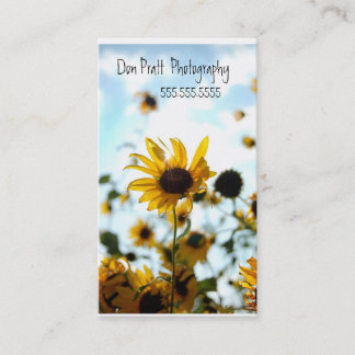 Tarjeta De Presentación Girasoles