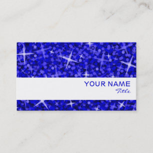 Tarjeta de presentación Glitz Dark Blue stripe
