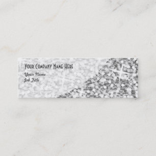 Tarjeta de presentación Glitz "Silver" Curva delg