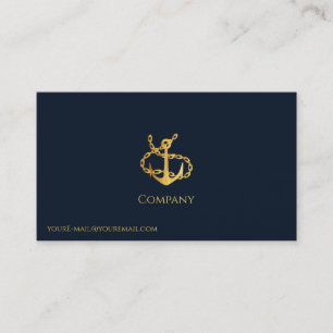 Tarjeta de presentación Gold Anchor