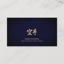Tarjeta de presentación Gold Karate Kanji