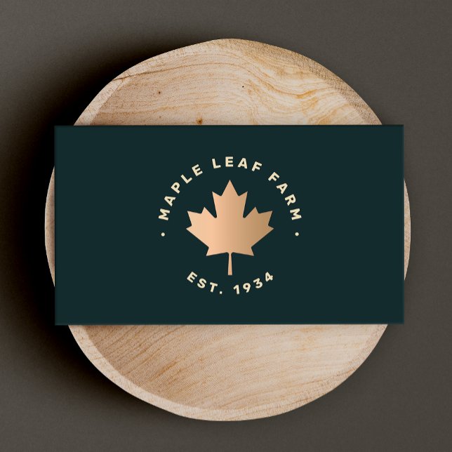 Tarjeta de presentación Gold Maple Leaf (Subido por el creador)