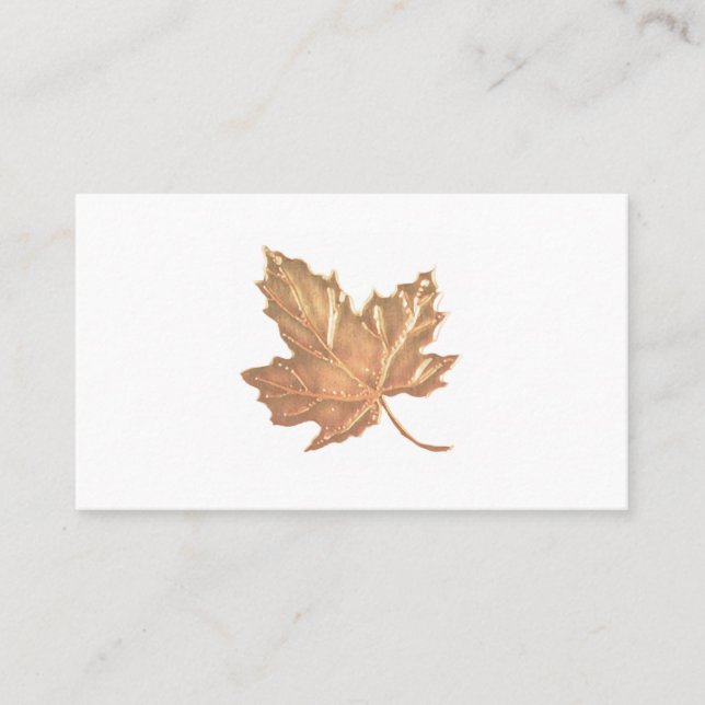 Tarjeta de presentación Gold Maple Leaf (Anverso)