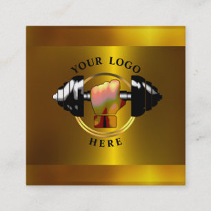 Tarjeta de presentación Gold Personal Trainer Soci