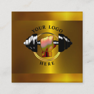 Tarjeta de presentación Gold Personal Trainer Soci