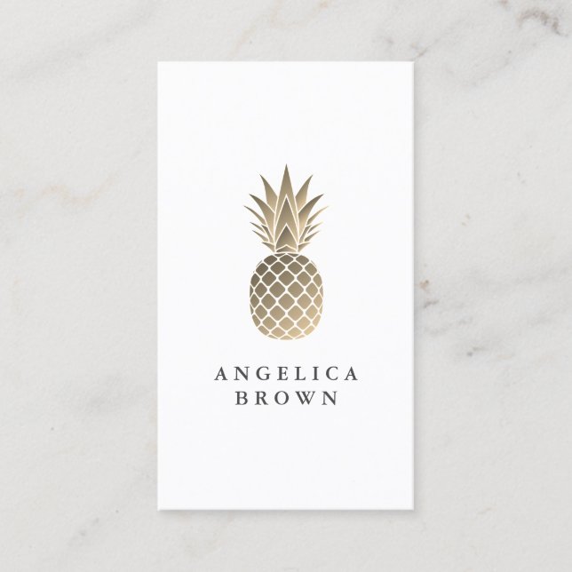 Tarjeta de presentación Gold Pineapple (Anverso)