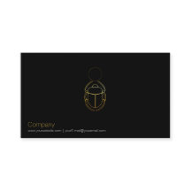 Tarjeta de presentación Gold Scarab