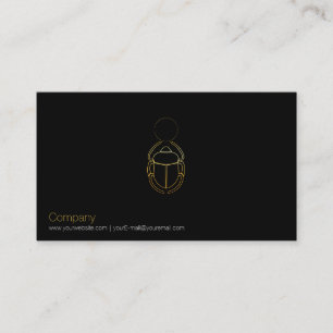 Tarjeta de presentación Gold Scarab