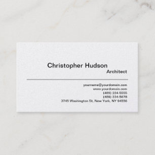 Tarjeta de presentación Gold Simple Architect