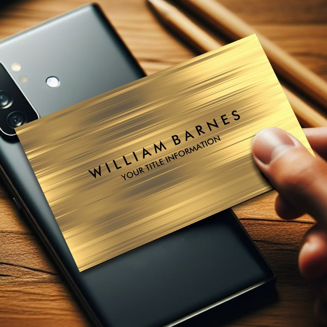 Tarjeta de presentación Gold Stripe (Subido por el creador)