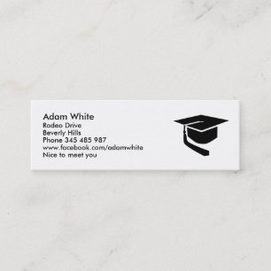 Tarjeta De Presentación Gorra de la graduación
