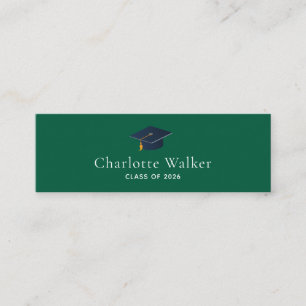 Tarjeta De Presentación Gorrito de graduación personalizado para redes soc