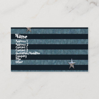 Tarjeta de presentación gótica de las estrellas de