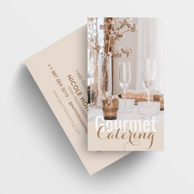 Tarjeta de presentación Gourmet Catering (Subido por el creador)