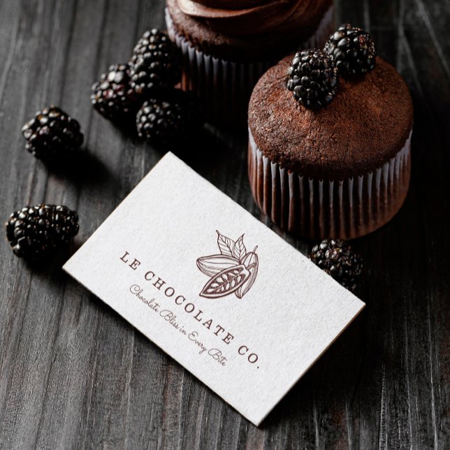 Tarjeta de presentación Gourmet Chocolate Baker Co (Subido por el creador)