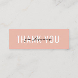 Tarjeta de presentación Gracias por su pedido Mini