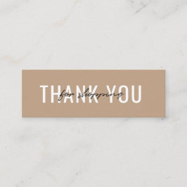 Tarjeta de presentación Gracias por su pedido Mini