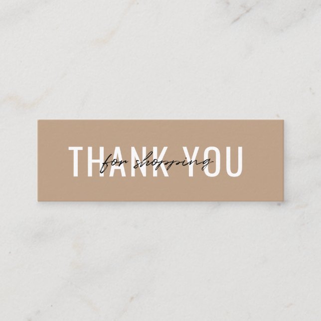 Tarjeta de presentación Gracias por su pedido Mini (Anverso)