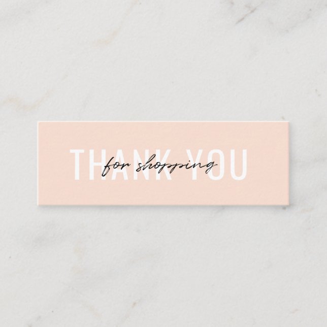 Tarjeta de presentación Gracias por su pedido Mini (Anverso)