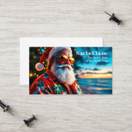 Tarjeta De Presentación Graciosos saludos de Santa
