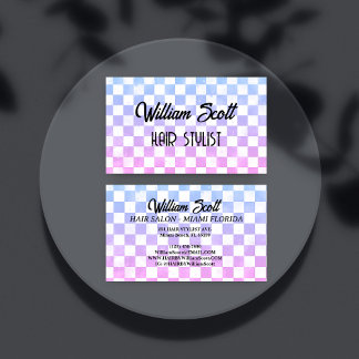 Tarjeta de presentación Gradiente Geométrica Hair 