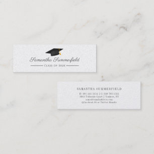 Tarjeta De Presentación Graduación 2026 Nombre Escritura Moderna
