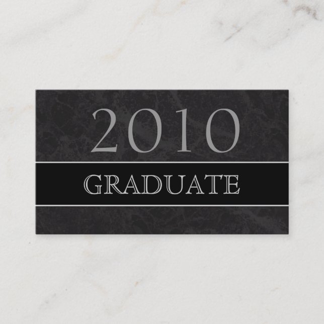 Tarjeta de presentación graduada del perfil 2010 - (Anverso)