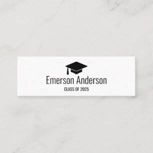Tarjeta de presentación graduada minimalista