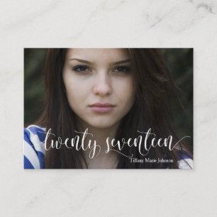 Tarjeta De Presentación Graduado Veintisiete permanencia en contacto perso