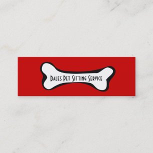 Tarjeta de presentación gráfica de hueso de perro