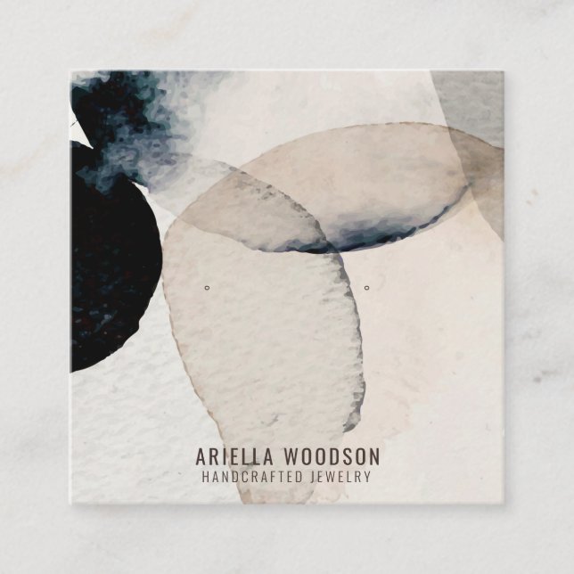 Tarjeta De Presentación Gráficas de visualización de joyas de formas abstr (Anverso)