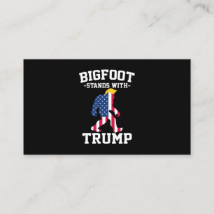 Tarjeta De Presentación Gran pie de página con las elecciones de Trump de 