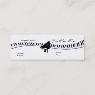 Tarjeta de presentación Grand Piano and Keyboard