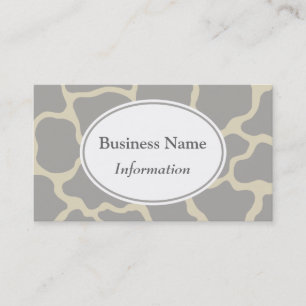 Tarjeta de presentación Gray Giraffe